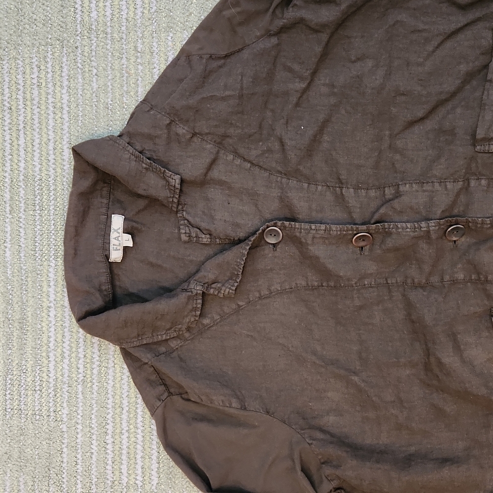 Flax Lightweight Jacket Size Large - image 5